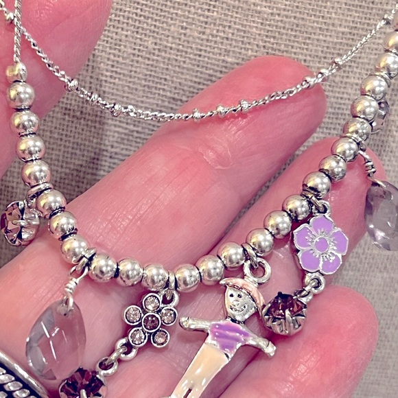 N201 Pilgrim Danish Design Necklace Double Chain CZ - Picture 6 of 8